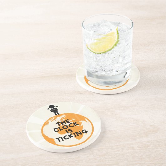 Untersetzer - tickende Uhr (Seite)