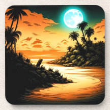 Untersetzer Tropical Island Moonlight