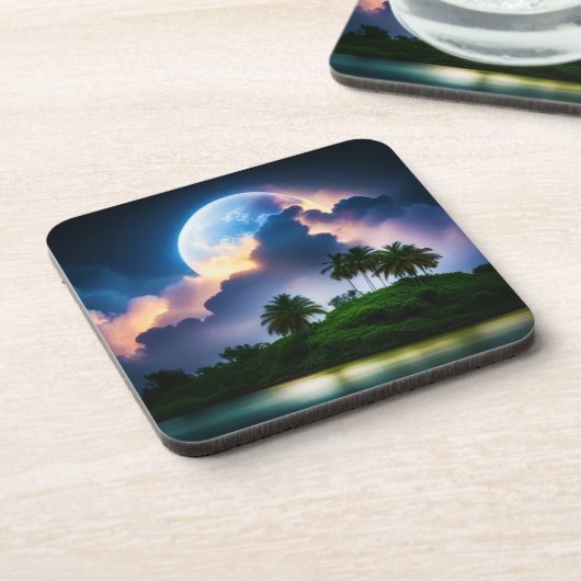 Untersetzer Tropical Island Moonlight (Linke Seite)