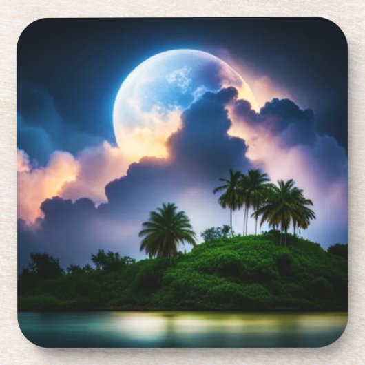 Untersetzer Tropical Island Moonlight (Vorderseite)