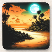 Untersetzer Tropical Island Moonlight