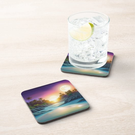 Untersetzer Tropical Island Moonlight (Rechte Seite)