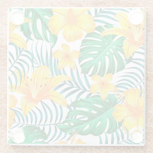 Untersetzer Tropische Palmen (Rückseite)