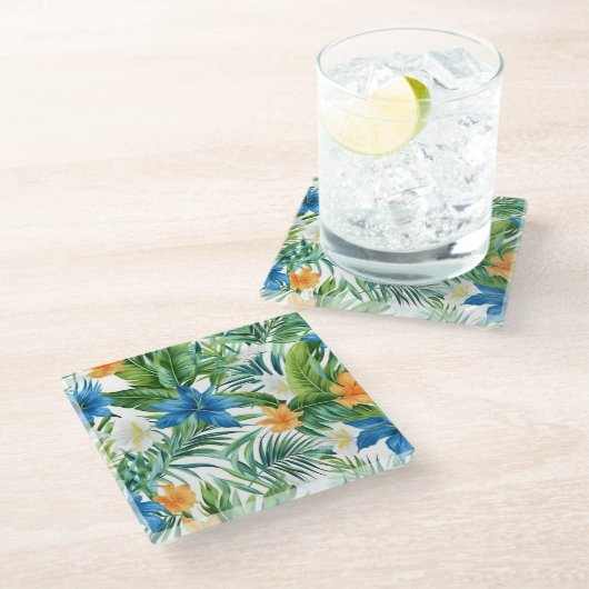 Untersetzer Tropische Palmen (Schrägansicht)