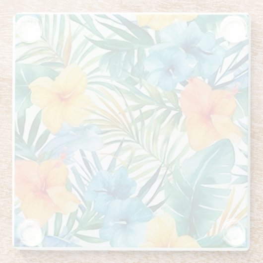 Untersetzer Tropische Palmen (Rückseite)