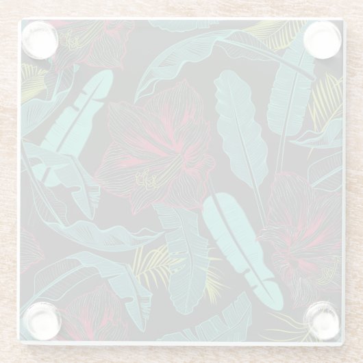 Untersetzer Tropische Palmen (Rückseite)