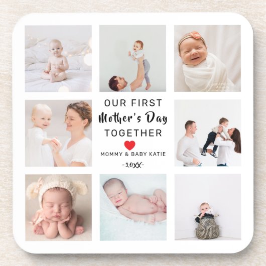 Untersetzer | Unser erstes Foto zum Muttertag (Vorderseite)