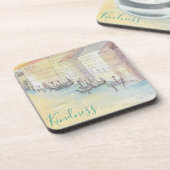 Untersetzer "Venedig-Wasserfarbenskizze" (Linke Seite)