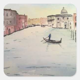 Untersetzer Venice Grand Canal Quadratischer Aufkleber