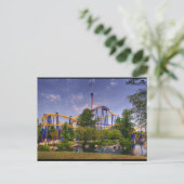 Untersetzer-Vergnügungspark Postkarte (Stehend Vorderseite)