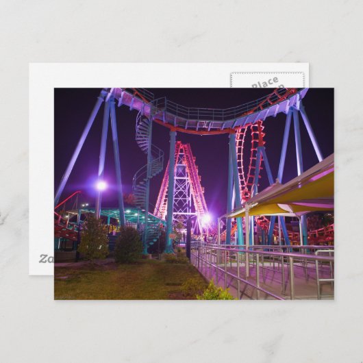 Untersetzer-Vergnügungspark Postkarte (Vorne/Hinten)