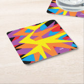 Untersetzer: Verwirrung Rechteckiger Pappuntersetzer (angewinkelt)