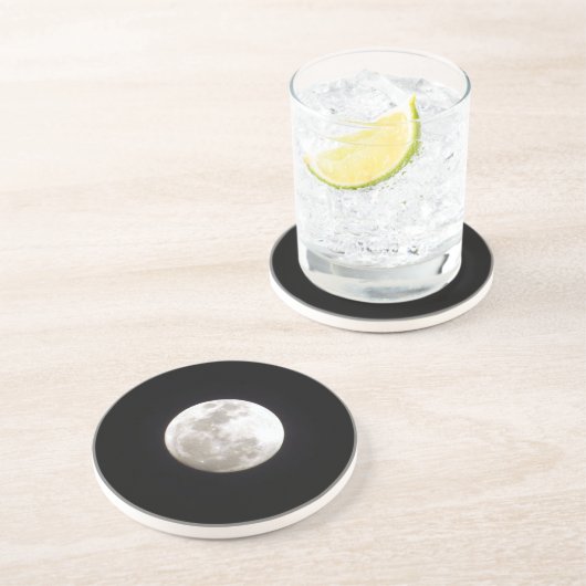 Untersetzer - Vollmond (Seite)