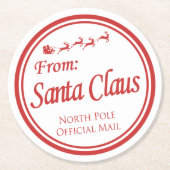 Untersetzer vom Weihnachtsmann (Vorderseite)