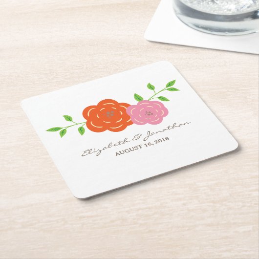 Untersetzer von blutorfarbenem, rosafarbenem Blume (angewinkelt)