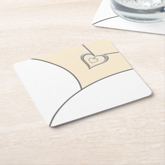 Untersetzer von Brautkleid (angewinkelt)