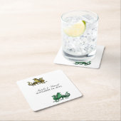 Untersetzer von Golddrachen für Hochzeitspapier (Vor Ort)