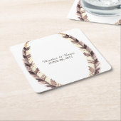 Untersetzer von Hochzeitszettel (angewinkelt)