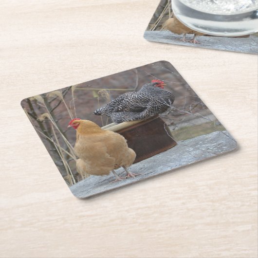 Untersetzer von Hühnern mit Party (angewinkelt)