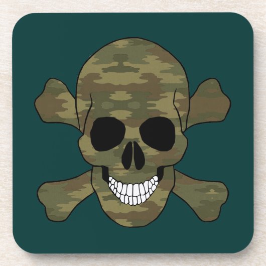 Untersetzer von Kammmuscheln und Kreuzknochen (Vorderseite)