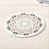 Untersetzer von Kiefernzapfen und Beeren (Angewinkelt)