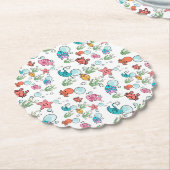 Untersetzer von Meereslebewesen, Tischgeschirr von (angewinkelt)