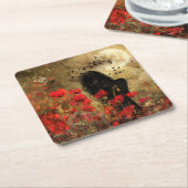 Untersetzer von Mohnfeldern (angewinkelt)