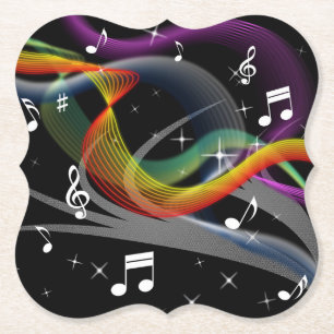 Untersetzer von Musikillustrieren