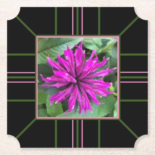 Untersetzer von "Raspberry Bee Balm" (Vorderseite)