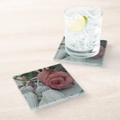 Untersetzer von Rose und Geräten (Schrägansicht)