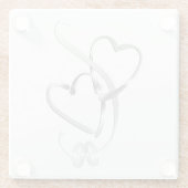 Untersetzer "WEDING BANDS WITH HERART" (Rückseite)