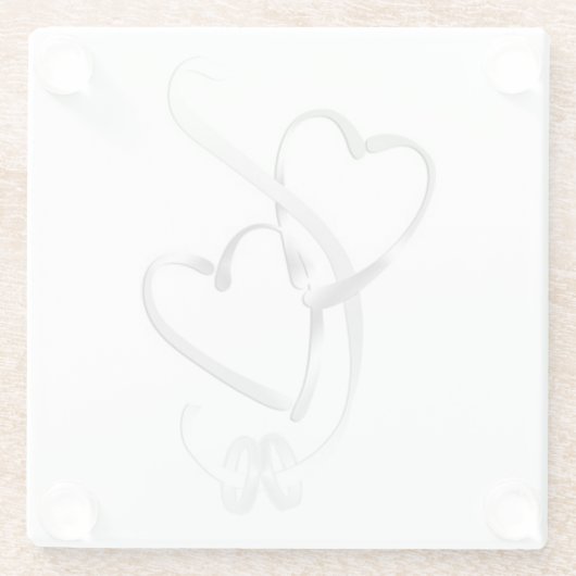 Untersetzer "WEDING BANDS WITH HERART" (Rückseite)