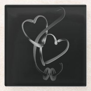 Untersetzer "WEDING BANDS WITH HERART"