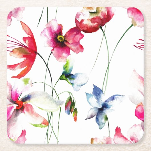 Untersetzer - Wilde Blumen (Vorderseite)