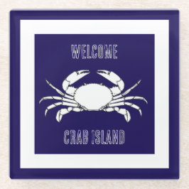 Untersetzer - Willkommen auf der Insel Crab