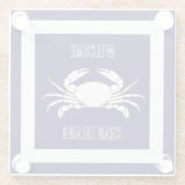 Untersetzer - Willkommen auf der Insel Crab (Rückseite)