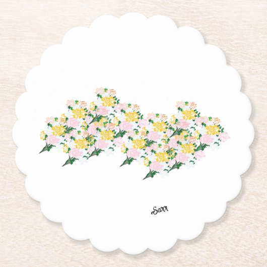 Untersetzer: Winde von Frühlingsblumen Untersetzer (Vorderseite)