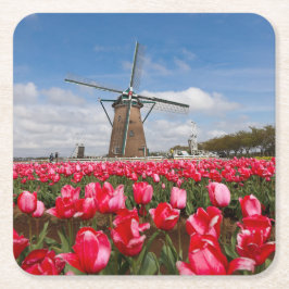 Untersetzer Windmühle und Tulips