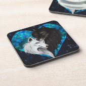 Untersetzer - Wolf Herz (Linke Seite)