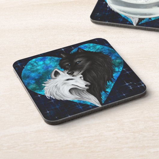 Untersetzer - Wolf Herz (Linke Seite)