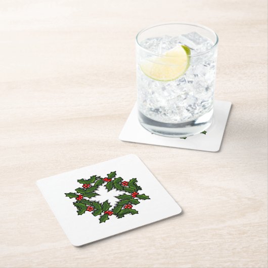 Untersetzer - Wraath of Holly Blätter and Berries (Vor Ort)