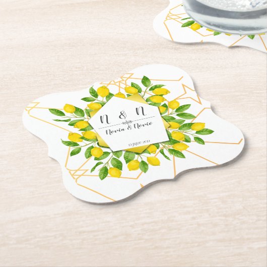 Untersetzer Zitrone (angewinkelt)