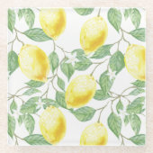 Untersetzer-Zitronen aus Glas Glasuntersetzer (Vorderseite)