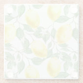 Untersetzer-Zitronen aus Glas Glasuntersetzer (Rückseite)