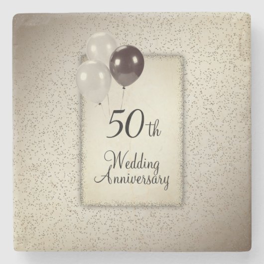 Untersetzer zum 50. Hochzeitstag (Vorderseite)