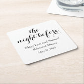 Untersetzer zum Abendessen vor der Probe (angewinkelt)