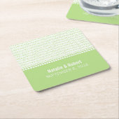 Untersetzer zum Binary Code von Green Geek Chic (angewinkelt)