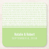 Untersetzer zum Binary Code von Green Geek Chic (Vorderseite)