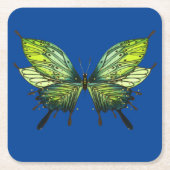 Untersetzer zum Butterfly Papier in Blau und Grün (Vorderseite)