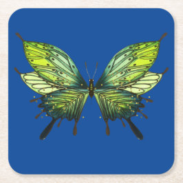 Untersetzer zum Butterfly Papier in Blau und Grün
